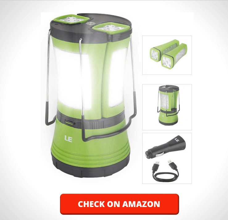 LE LED Camping Lantern Rechargeable For Emergency & Hiking