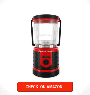 Blazin' LED Lantern Rechargeable for Power Outages 1000 Lumen 350 Hour Runtime Massive 12,000 mAh USB Power Bank Phone Charger