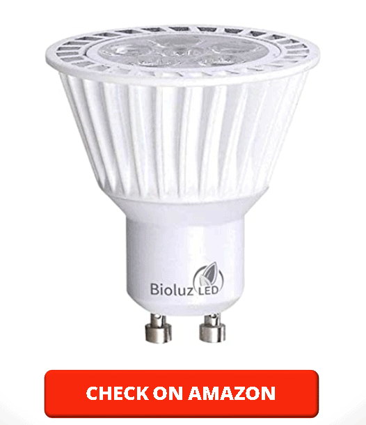 10 Pack Bioluz LED GU10 LED Bulbs Dimmable 3000K 50W Halogen Replacement 120v UL Listed (Pack of 10)