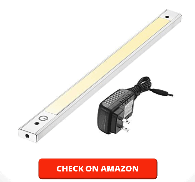 12” Under Cabinet Lighting 3000K - Under Counter Lighting and Under Cabinet LED Lighting by Phonar with 12V Adapter and Sensor Switch