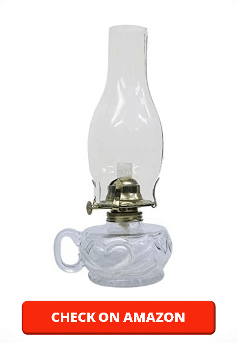 Glo Brite by 21st Century L392ACL Lite Hearted Clear Glass Oil Lamp