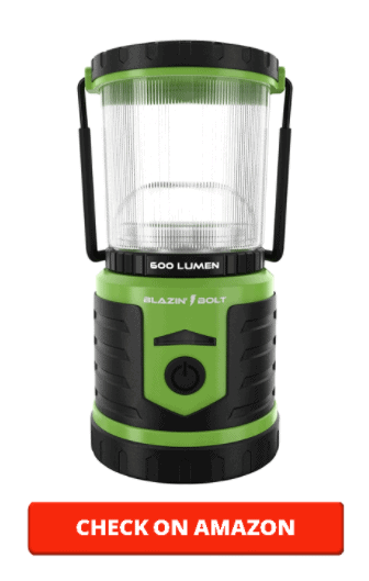 Blazin' Battery LED Rechargeable Lantern 500 Hour Runtime Power Bank Storm Light (600 Lumen, Orange)